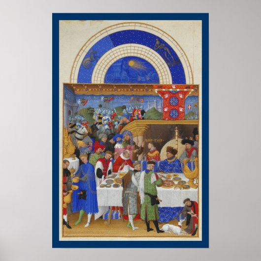 Très Riches Heures - januari Poster (Voorkant)