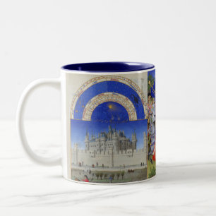 Tres Riches Heures (oktober, mei) Tweekleurige Koffiemok