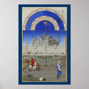 Très Riches Heures - oktober Poster