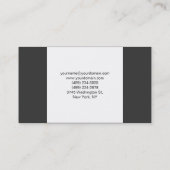 Très simple Carte de visite gris clair (Dos)