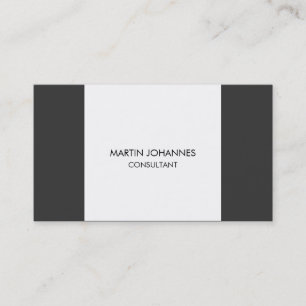 Très simple Carte de visite gris clair