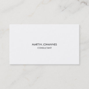 Très simple Carte de visite noir blanc de style cl