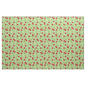 Très tissu de cerise - sur le vert (Fat Quarter)