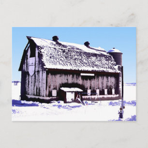 Trescher Barn-briefkaart. Briefkaart