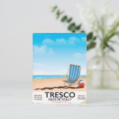 Tresco-eilanden van het Scilly  poster Briefkaart (Staand voorkant)