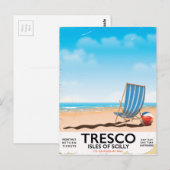 Tresco-eilanden van het Scilly  poster Briefkaart (Voorkant / Achterkant)