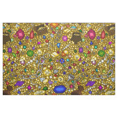 Trésor de butin de pirate et tissu d'illustration (Fat Quarter)