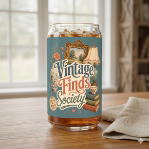 Trésors de Cottagecore Vintage Bleu