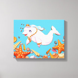 Trésors étirés d'impression de toile de la mer