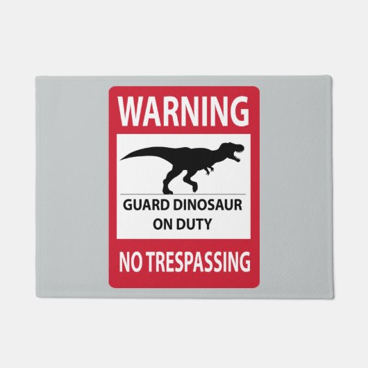 Trespassing-teken (T-Rex) Deurmat (Voorkant)