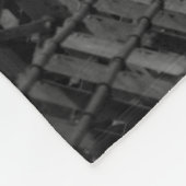 Trestle Bridge in zwart-wit Fleece Deken (Hoek)