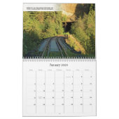 Trestles van de treinkalender van Camas Prairie Kalender (Jan 2026)