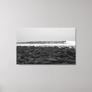 TRESTLS, SAN ONOFRE STATE BEACH, CA, VS CANVAS AFDRUK