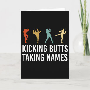 Treten Maar Namen Kicken Kickboksen Kickboxer Kaart