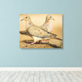 Treurduif Canvas Afdruk (Insitu (Houten vloer))