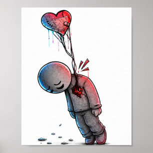 Treurige Momenten – Emotionele Kunstposter Poster