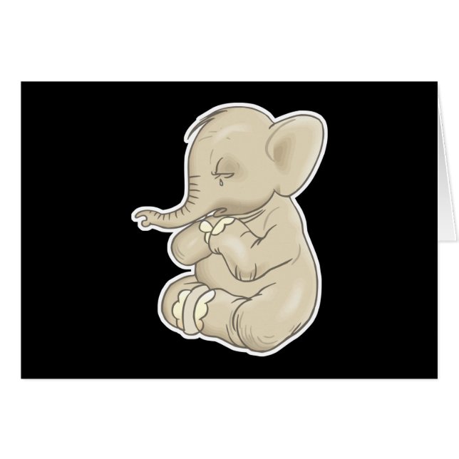 treurige olifant (Voorkant Horizontaal)