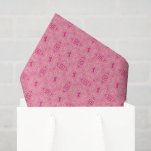 Treurige Roze Tissue Papier Cowgirl Bandana Paarde