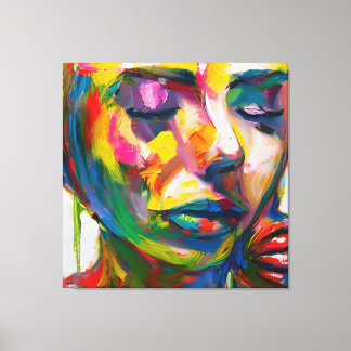 treurige vrouwen canvas afdruk