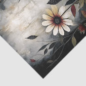 Treurige wilde bloementuin decoupage tissuepapier (Detail)