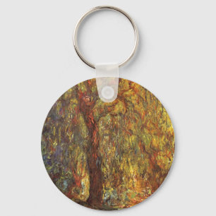Treurwilg door Claude Monet, Vintage Fine Art Sleutelhanger