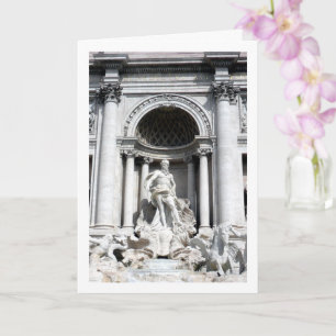 Trevi Fonte Portret, Rome, Italië Kaart