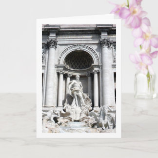 Trevi Fonte Portret, Rome, Italië Kaart