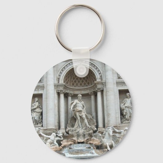 Trevi-fontein in Rome, Italië Sleutelhanger (Voorkant)