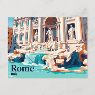 Trevi Fontein Italië Briefkaart