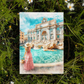Trevi Fontein Italië Briefkaart