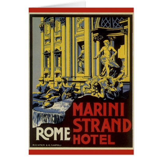  Trevi-fontein, Marini Strand Hotel, Rome (Voorkant)