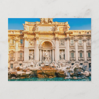 Trevi-fontein op het Briefkaart van Rome