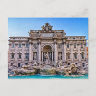 Trevi fontein, Roma, Italië Briefkaart