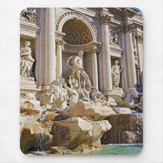 Trevi Fontein Rome Fotografie Muismat (Voorkant)