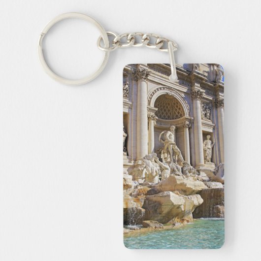 Trevi Fontein Rome Fotografie Sleutelhanger (Voorkant)