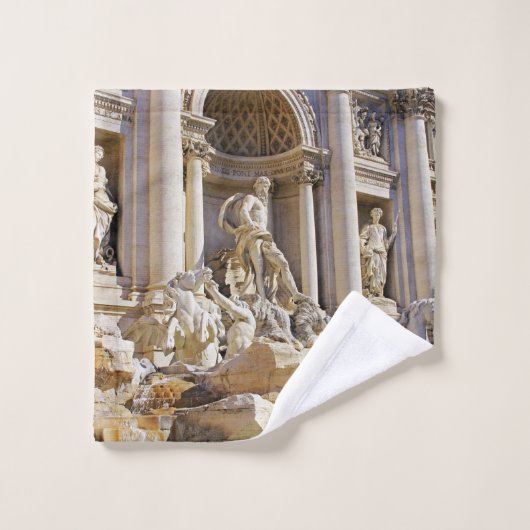 Trevi Fontein Rome Fotografie Washandje (Wasdoekje)