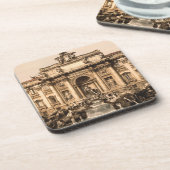 Trevi-fontein, Rome, Lazio, Italië Drankjes Onderzetter (Linkerzijde)
