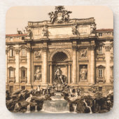 Trevi-fontein, Rome, Lazio, Italië Drankjes Onderzetter (Voorkant)