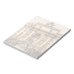  Trevi-fontein, Rome, Lazio, Italië Notitieblok