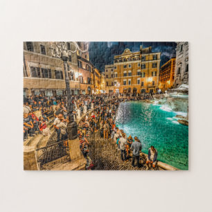 Trevi fontein Rome. Legpuzzel