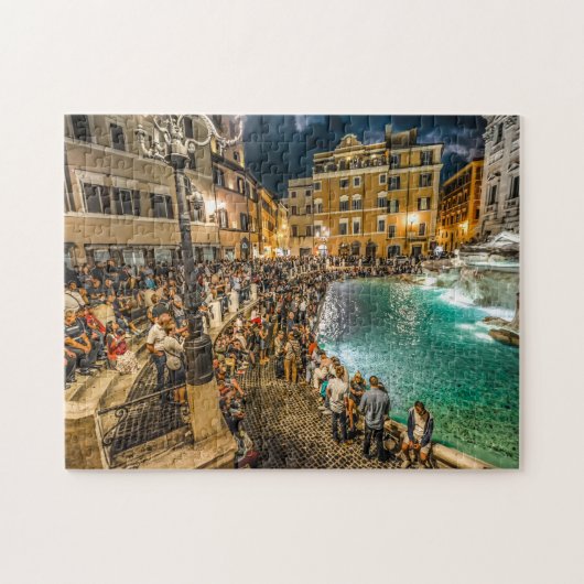 Trevi fontein Rome. Legpuzzel (Horizontaal)
