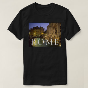 Trevi-fontein 's nachts Rome, Lazio, Italië T-shirt