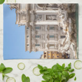 Trevi-fontein vroeg in de ochtend - Rome, Italië Theedoek (Gevouwen)