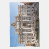 Trevi-fontein vroeg in de ochtend - Rome, Italië Theedoek (Verticaal)