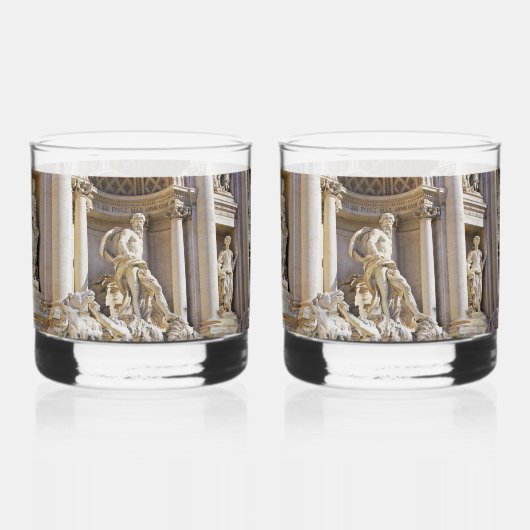 Trevi fontein whisky glas (Voorkant)