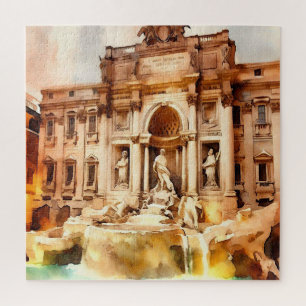 Trevi Fonteinen, Italië Rome Legpuzzel