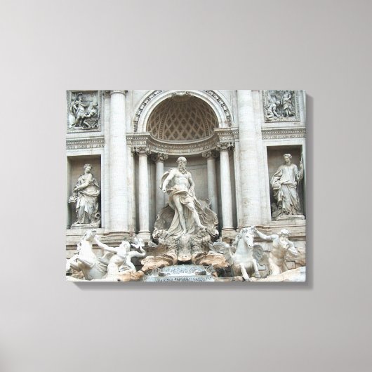 Trevi Fountain Canvas Afdruk (Voorkant)