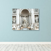 Trevi Fountain Canvas Afdruk (Insitu (Houten vloer))