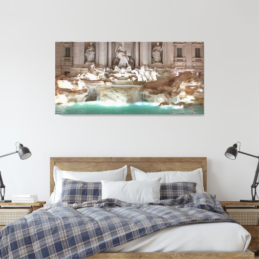 Trevi Fountain Canvas Afdruk (Insitu (Slaapkamer))