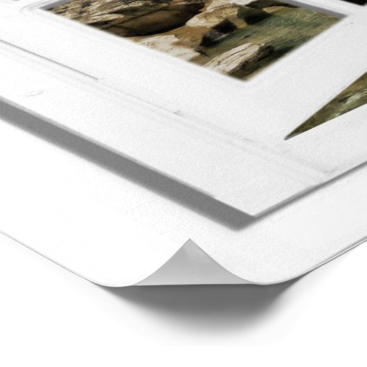 Trevi Fountain Faux Window Uitzicht Poster (Hoek)